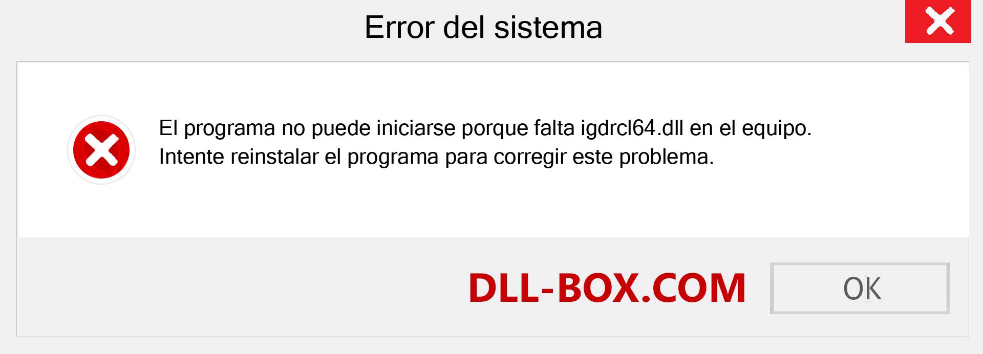 ¿Falta el archivo igdrcl64.dll ?. Descargar para Windows 7, 8, 10 - Corregir igdrcl64 dll Missing Error en Windows, fotos, imágenes