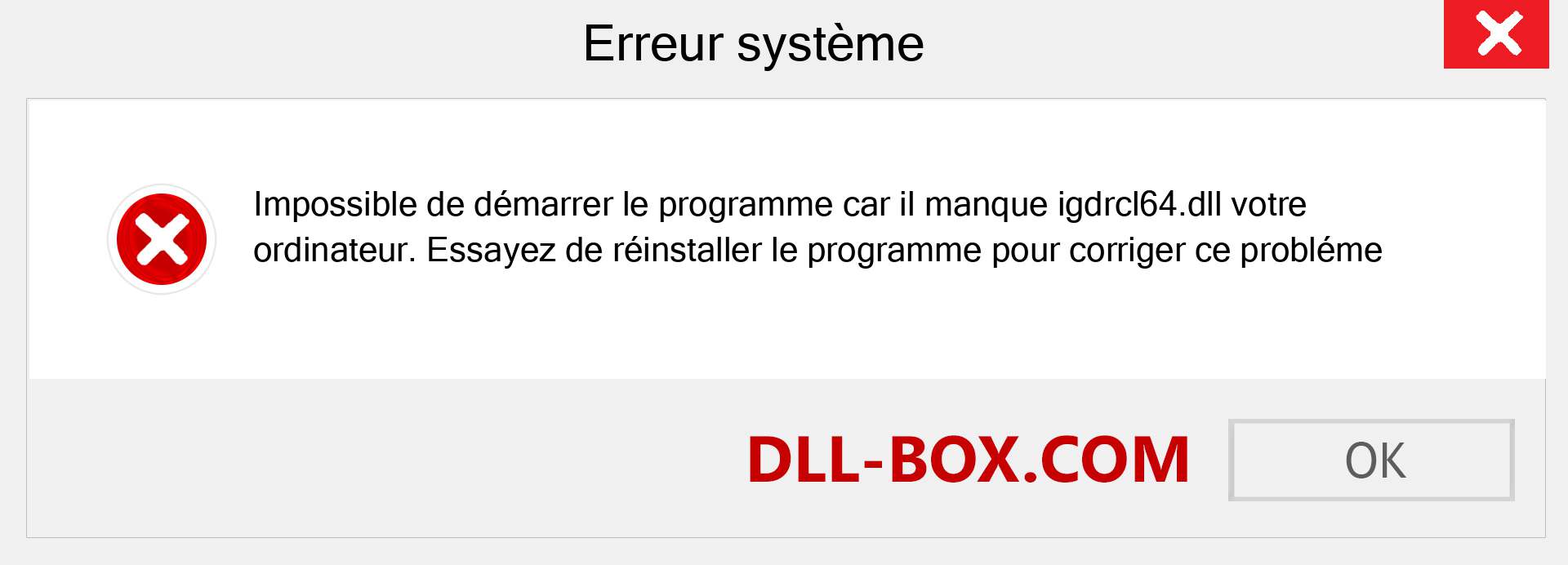 Le fichier igdrcl64.dll est manquant ?. Télécharger pour Windows 7, 8, 10 - Correction de l'erreur manquante igdrcl64 dll sur Windows, photos, images